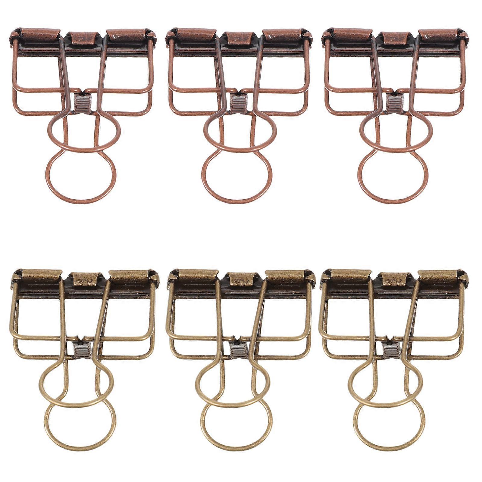 Retro Clips Metal File Organizing Clips for Storage 18Pcs Assorted Colors