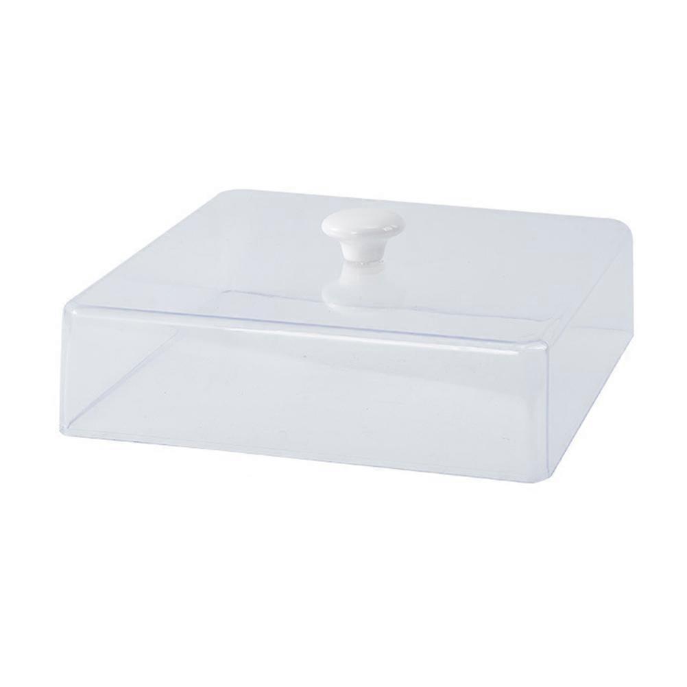 Plate Serving Cover Splash-Proof Bug-Proof Kitchenware 26.5X26.5X10CM Transparent 1Pack