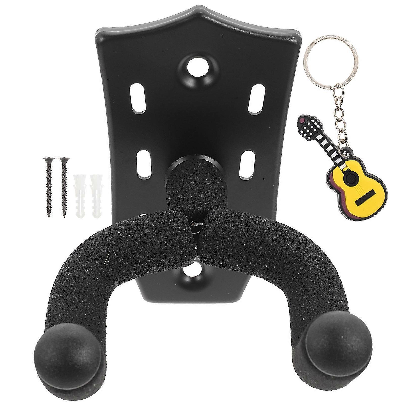 Black Durable Guitar Hanger for Wall Hook Guitar Storage 4Pcs Set