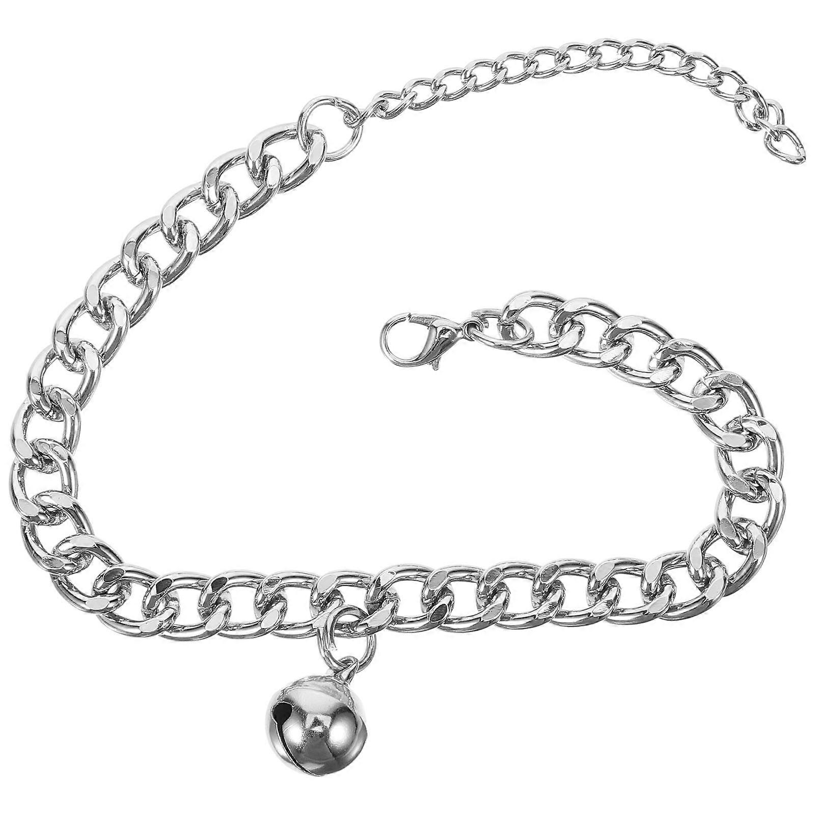 Adjustable Aluminum Alloy Cat Collar with Bell for 4Pcs Pets