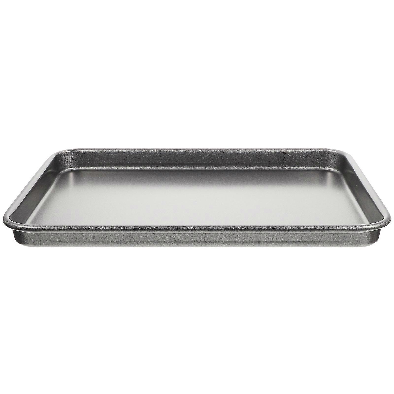 Carbon Steel Baking Sheet 2Pcs Non-Stick Rectangular Baking Pan For Daily Use Black Color With Easy To Clean Feature