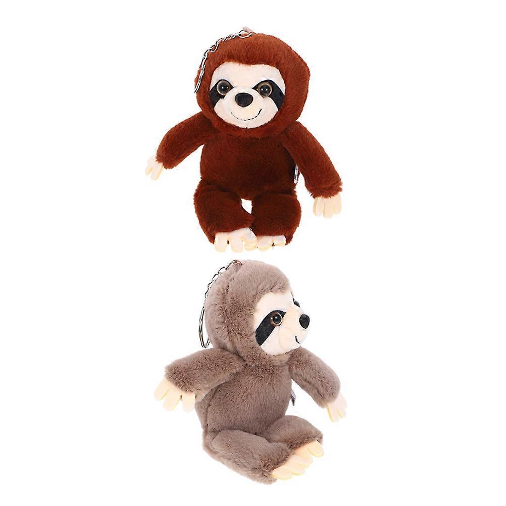 Cute Sloth Plush Bag Charm for Decor 8Pcs Soft and Comfortable Keychain