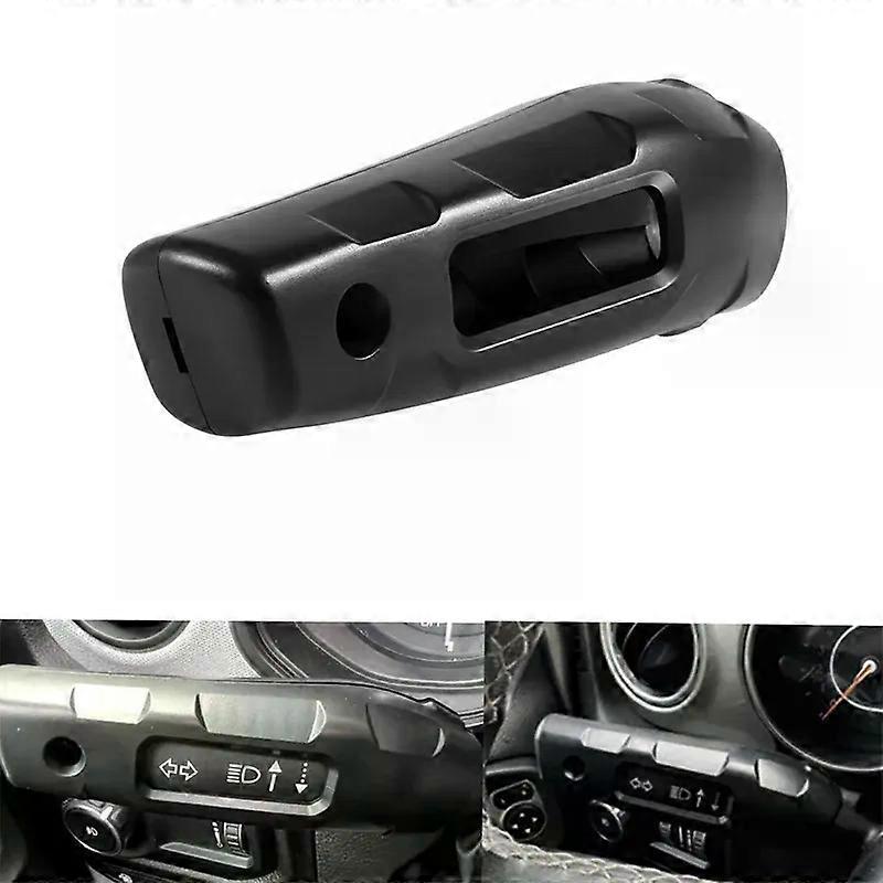 Automotive Turn Signal Pole and Flasher Switch Expansion Kit Fit for 2018-2024 Jeep Wrangler JL/Gladiator JT Black