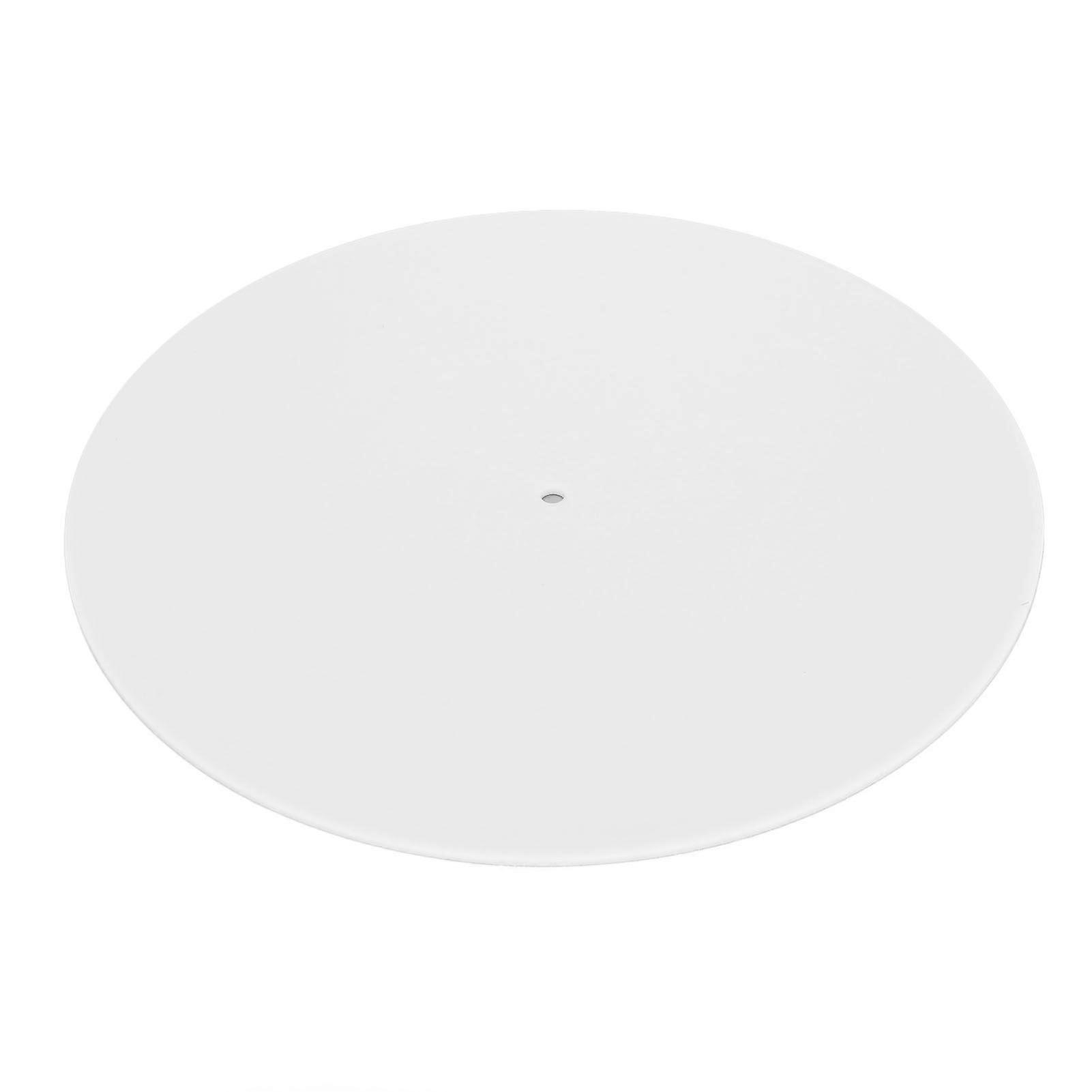 Turntable Mat Reduce Static Dust Noise Replacement Acrylic Record Platter Slipmat for 12 Inch Record Player White