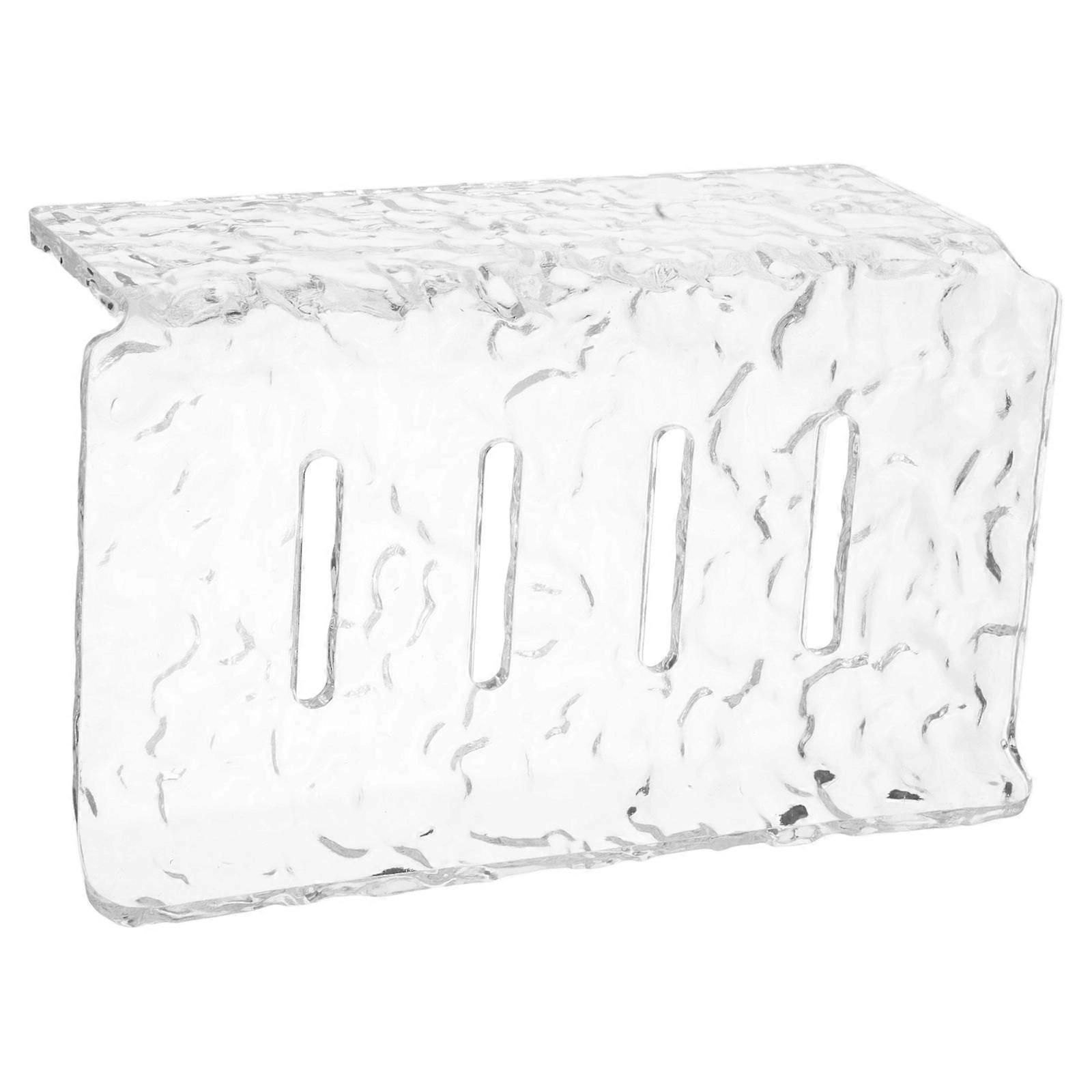 Transparent Acrylic Bathroom Soap Holder for Wall Mount with 3Pcs Set