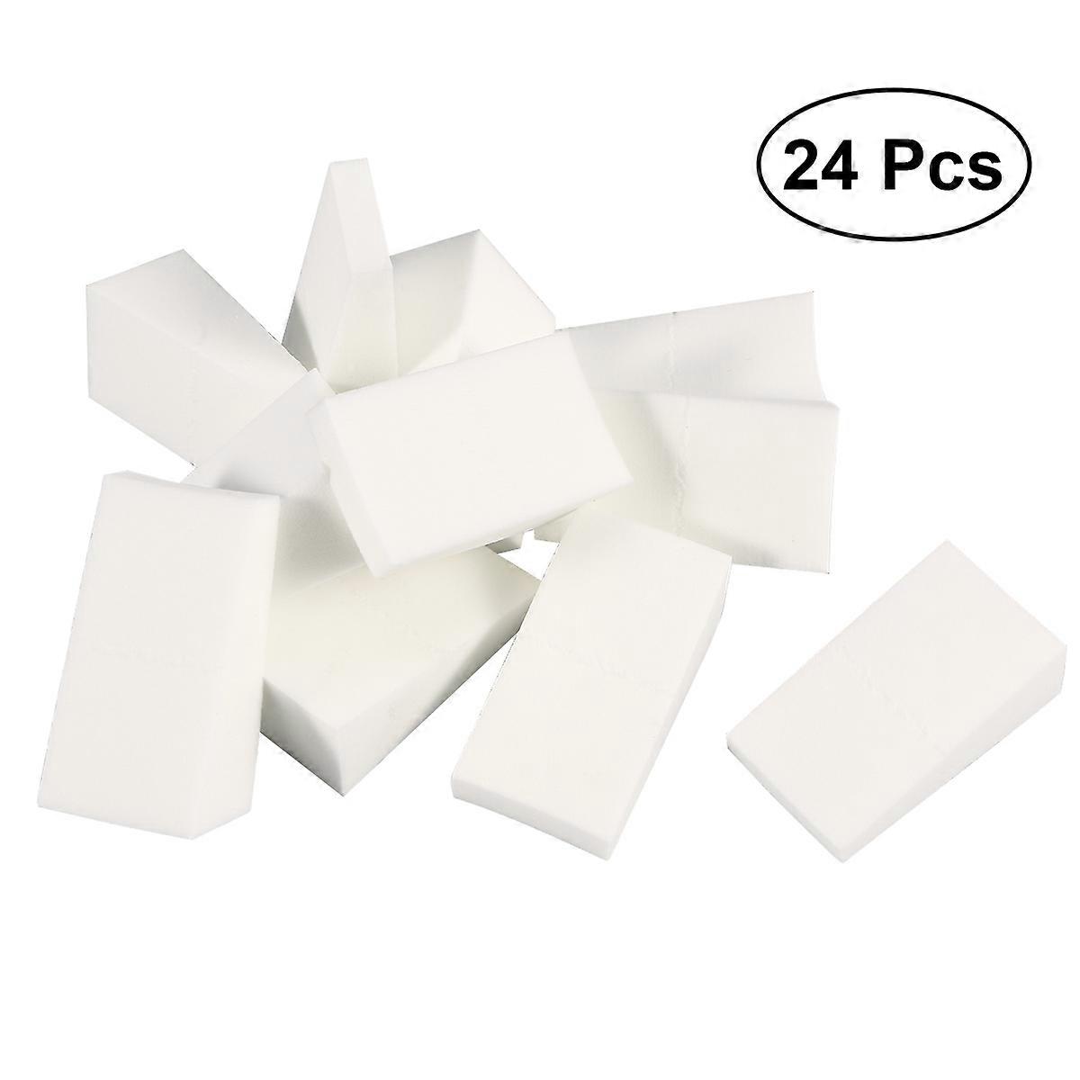 Facial Puff for Easy Use 24Pcs Triangular Makeup Powder Applicators