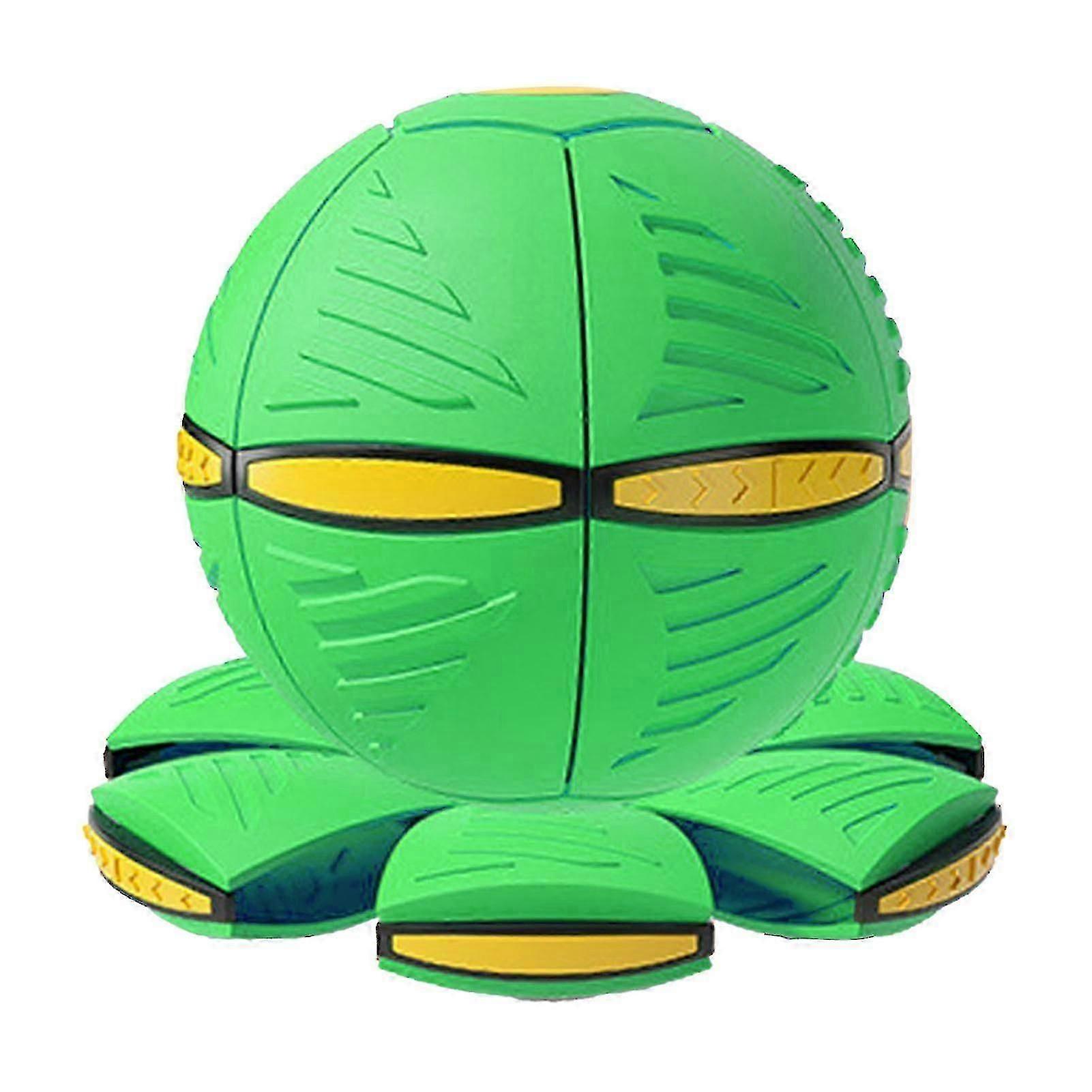 Magic Transforming UFO Ball with Lights-Parent-Child Interactive Toy (Green)