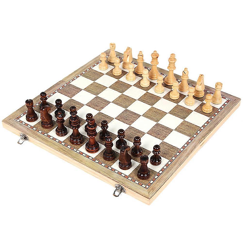 International Chess Game Chess Puzzles For Kids Simple Design Portable Durable 1 Set