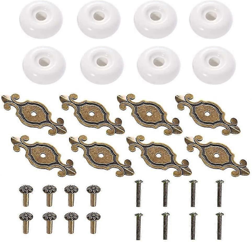 8 قطعة السيراميك مجلس الوزراء مقبض خمر نمط درج مقبض مجلس الوزراء مقبض درج