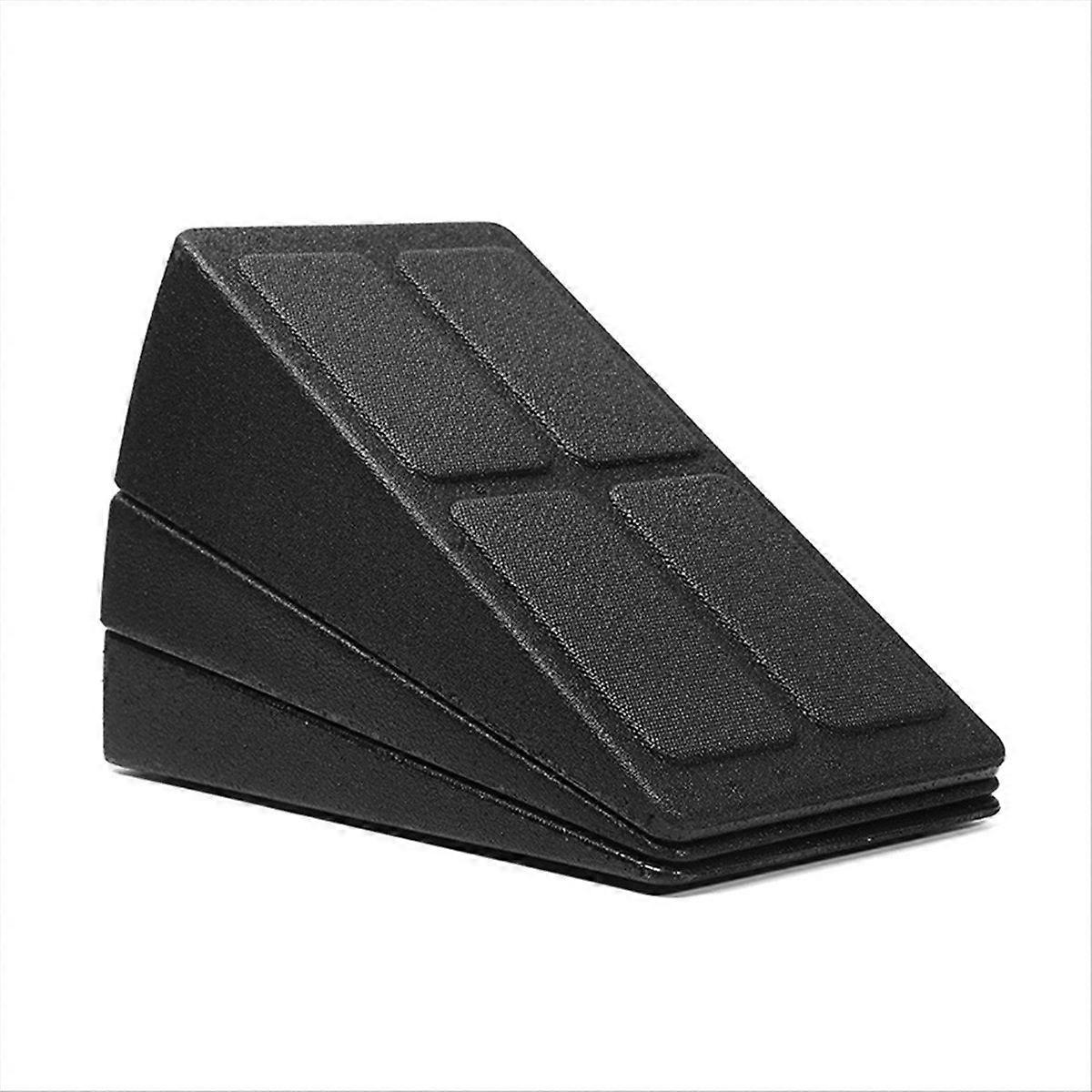 Squat Wedge Block Adjustable Non-Slip Squat Ramp Wedge Calf Stretcher Slant Board Strength for Squat and Deadlift Black