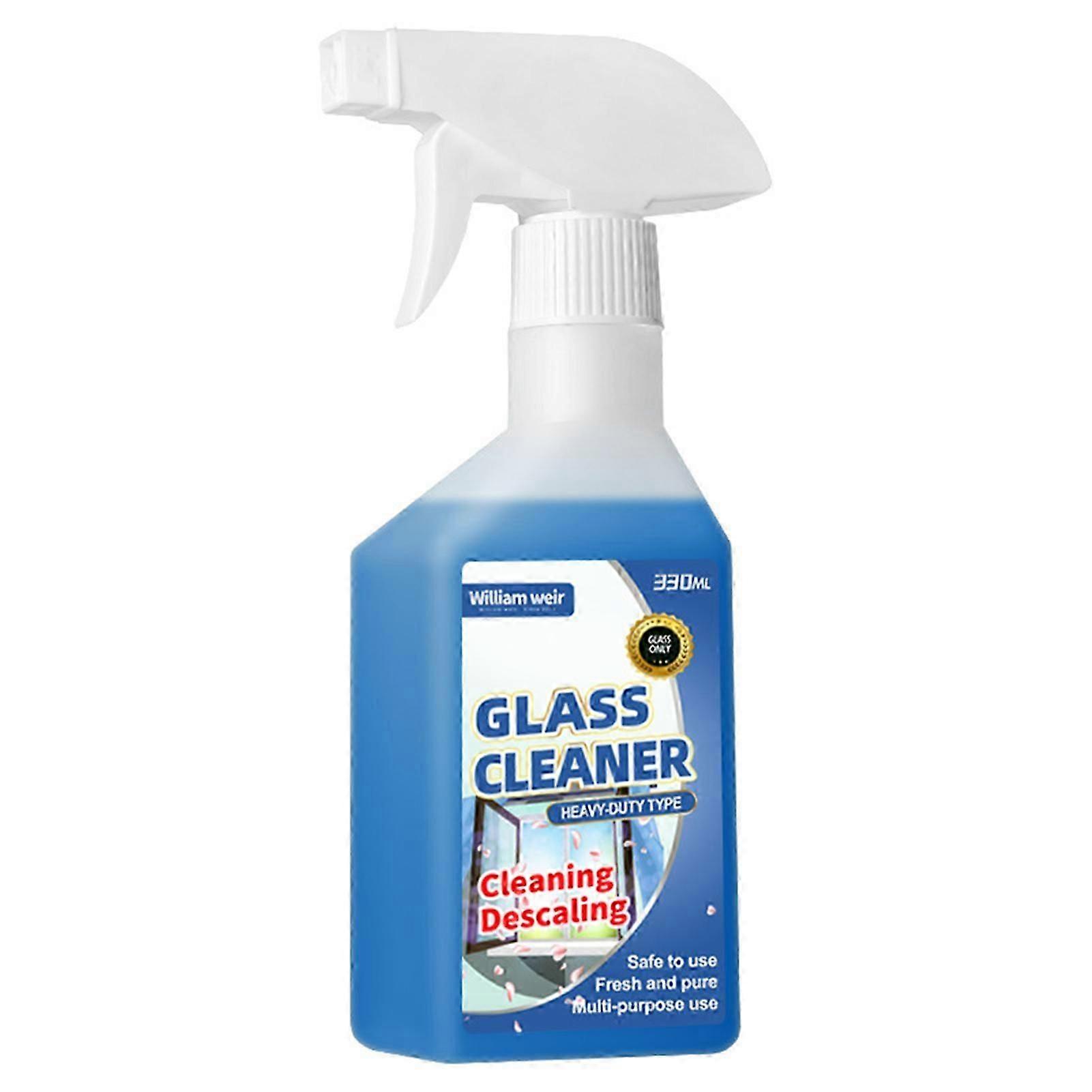 Powerful Glass Cleaner Spray - Streak-Free Window and Mirror Cleaner for Home, Kitchen, and Multi-Surface Use
