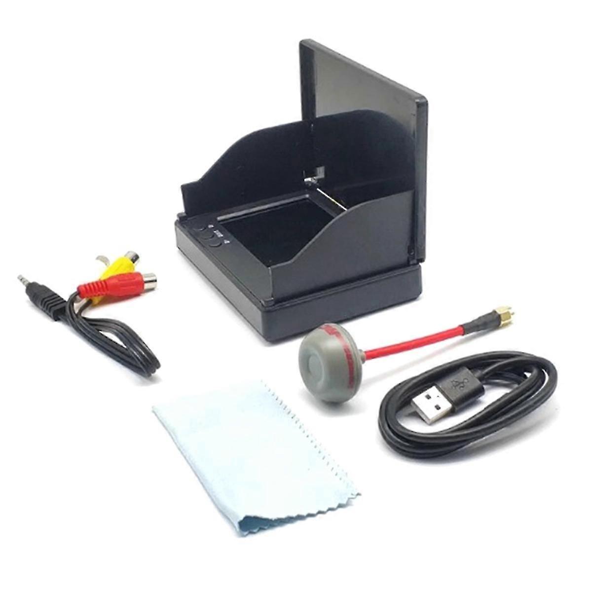 5.8G FPV Monitor 56CH 4.3 Inch HD Snowflake Display NTSC/PAL Auto Search FPV Monitor for RC Multicop