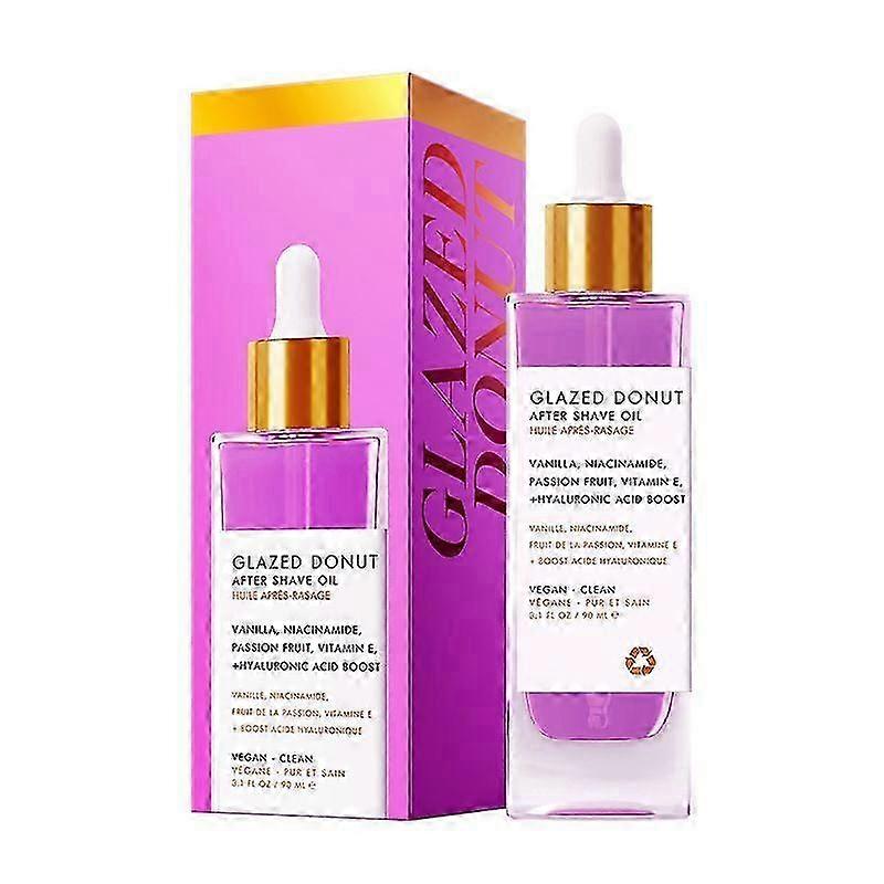 زيت ما بعد الحلاقة ، زيت دونات المزجج بالفانيليا بعد الحلاقة للحصول على بشرة ناعمة ، يقدم زيت ناعم بعد الحلاقة ، يرطب بعمق ، يمنع نمو الشعر والجفاف