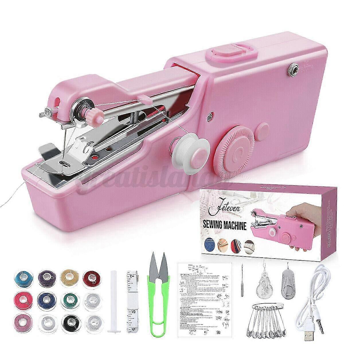 Electric Tailor Craft Tool Kit 1.5m Usb Clable Handheld Sewing Machine Cordless