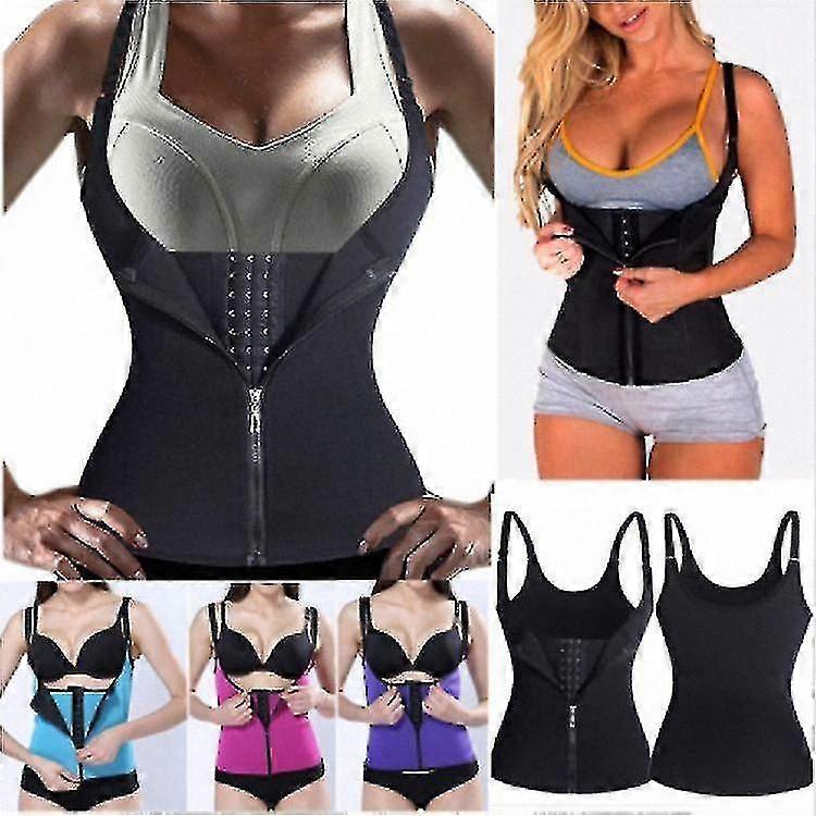 6 Steel Boned Waist Trainer with 3 Clips & 1 Zip for Workout and Tummy Control Corset Shaper Sport Support