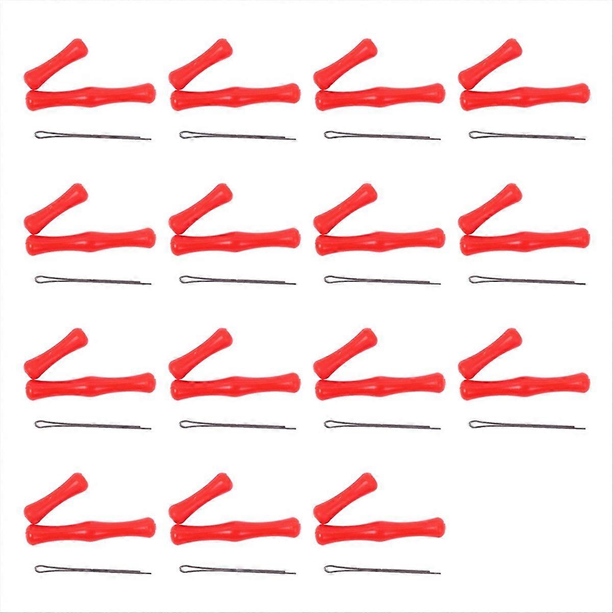 15 zestawów ochraniaczy na palce do łuku dla dorosłych, czerwonych, ochronnych