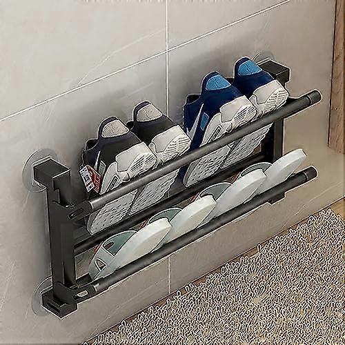 WallMounted Folding Shoe Rack Entryway SpaceSaving Hidden Storage For Shoes Boots Sneakers