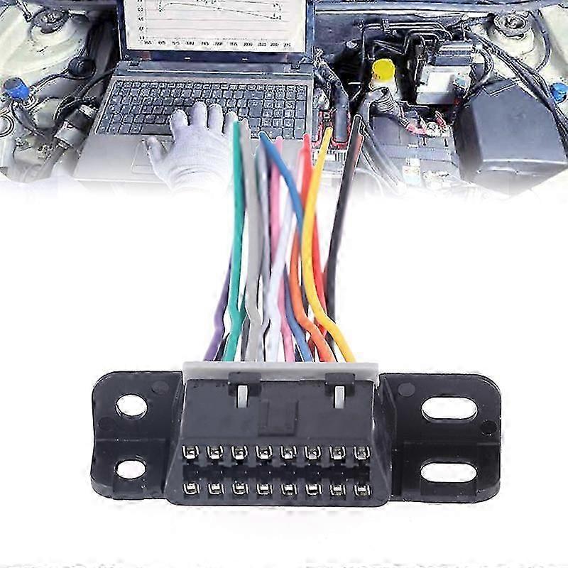 16 Pin OBD2 Cable Female Extension Connector OBD 2 Adapter Cable