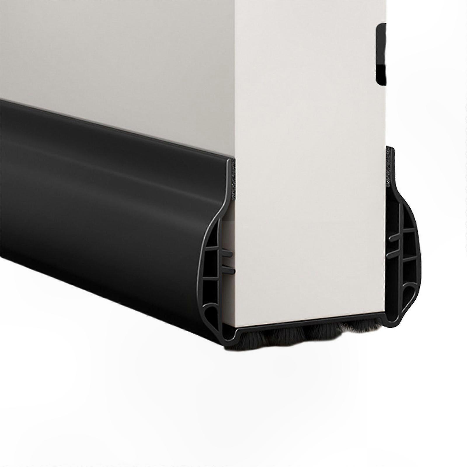 Brown Door Sweep Seal Strip for Draft and Noise Reduction Under Door Weatherproofing Solution