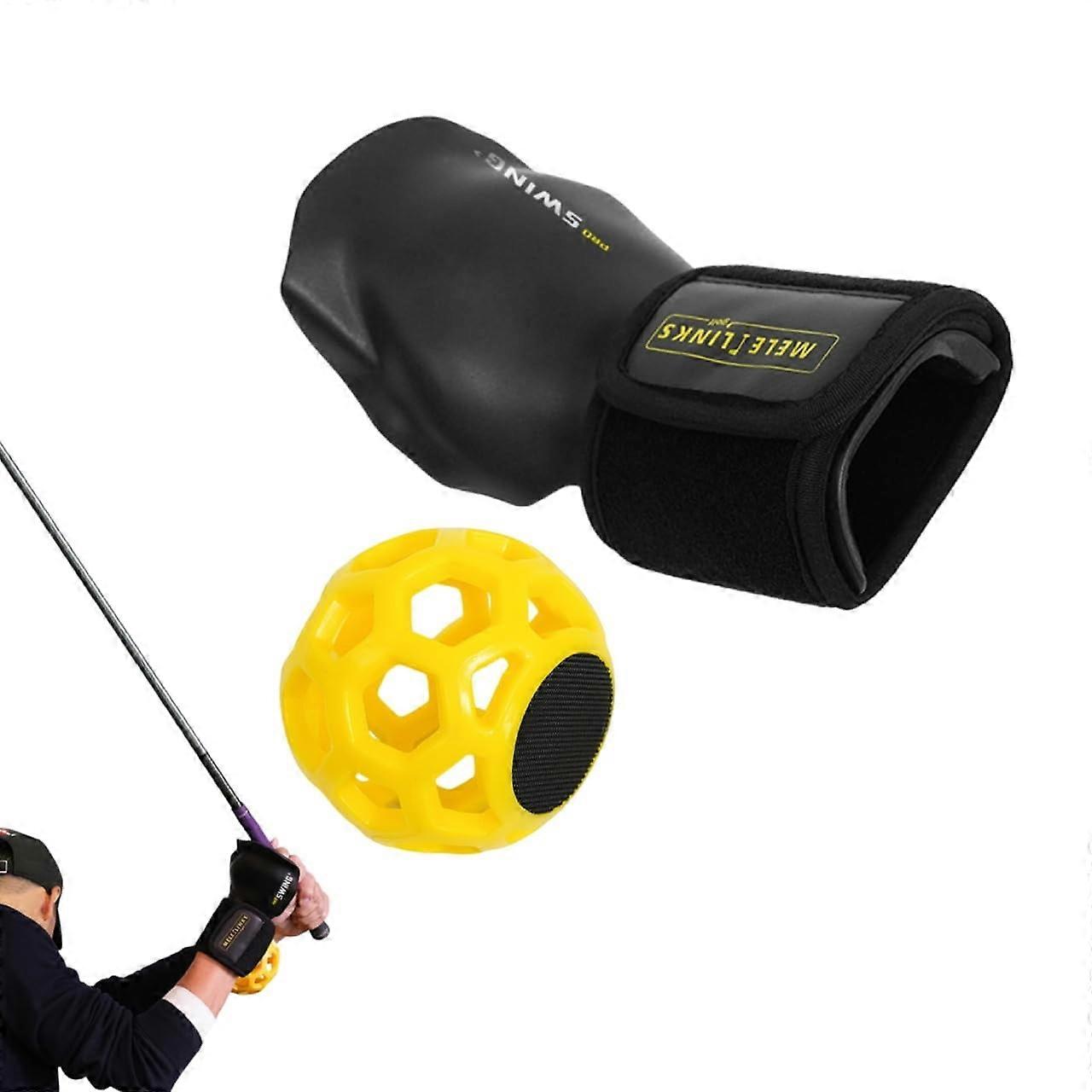 Golf Swing Trainer Ball with Wrist & Posture Correction - Compatible with Golf Swing Practice Aids for Beginners