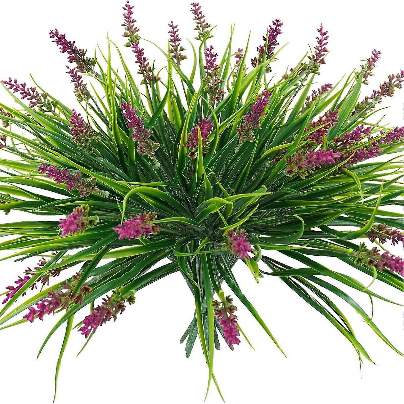 Simulated Lavender 6pcs Realistic Simulation Lavender Artificial Plants Non-withering Fake Flowers for Easy Maintenance Vibrant Greenery Look