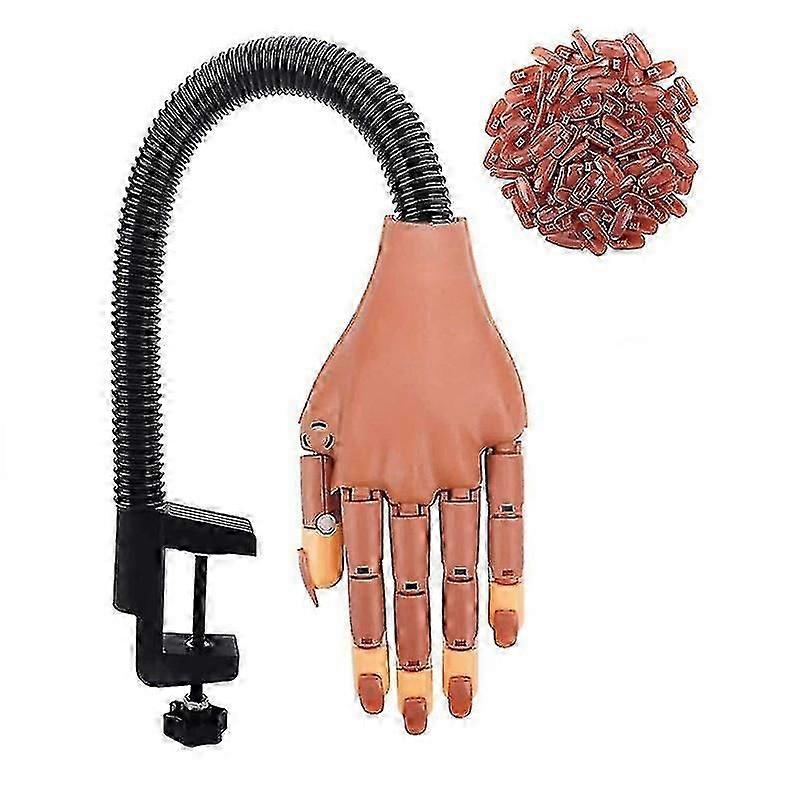 Nail Practice Hand Compatible With Acrylic Nails-flexible Nail Training Hand Kit