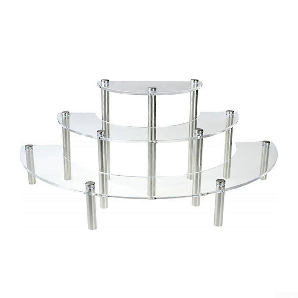 Acrylic Multi Tiered Cake Stand Clear Dessert Display For Cakes And Pastries