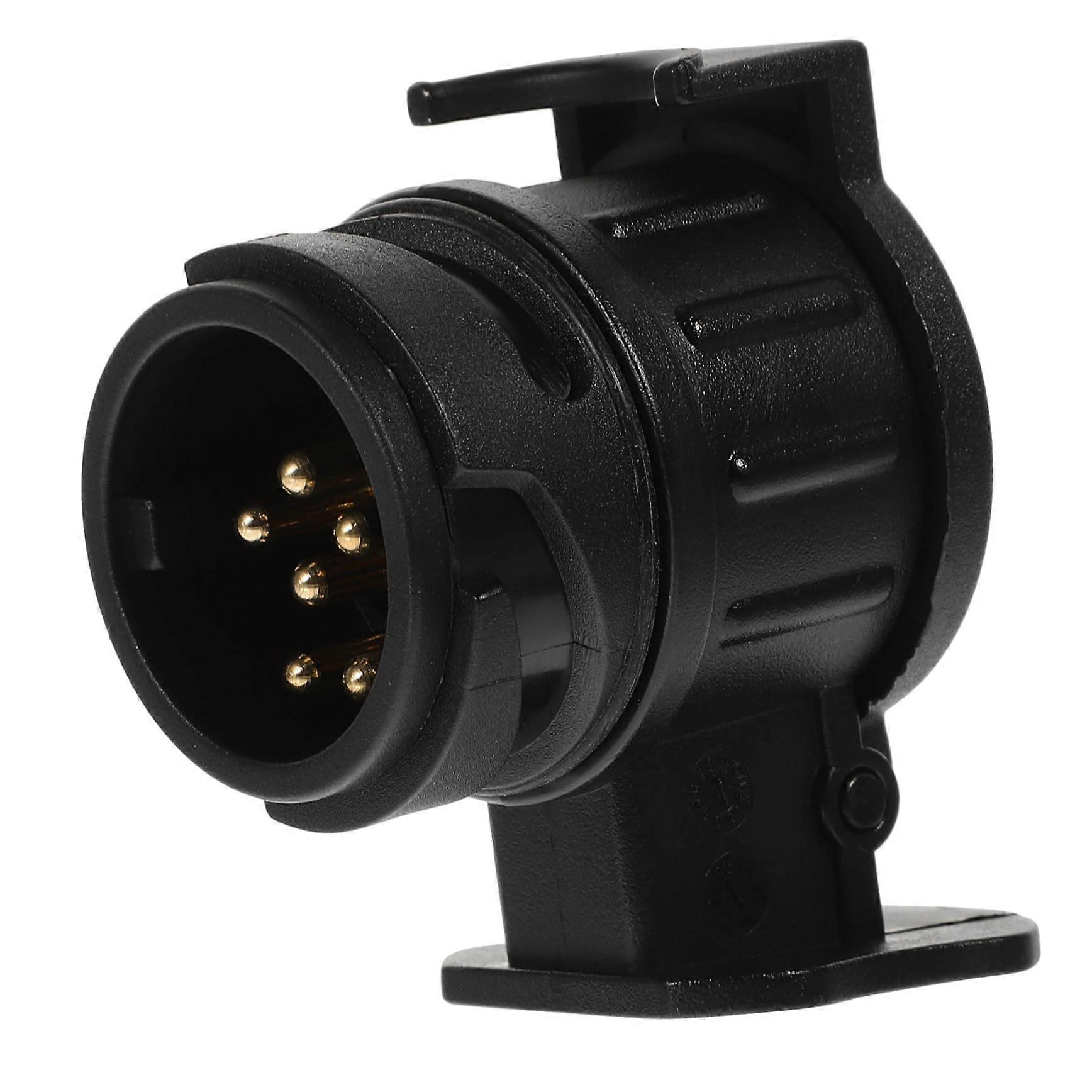 Pin Trailer Plug Adapter Socket Converter For Car Towing Overload Protection Compatible With Trailers Easy Installation