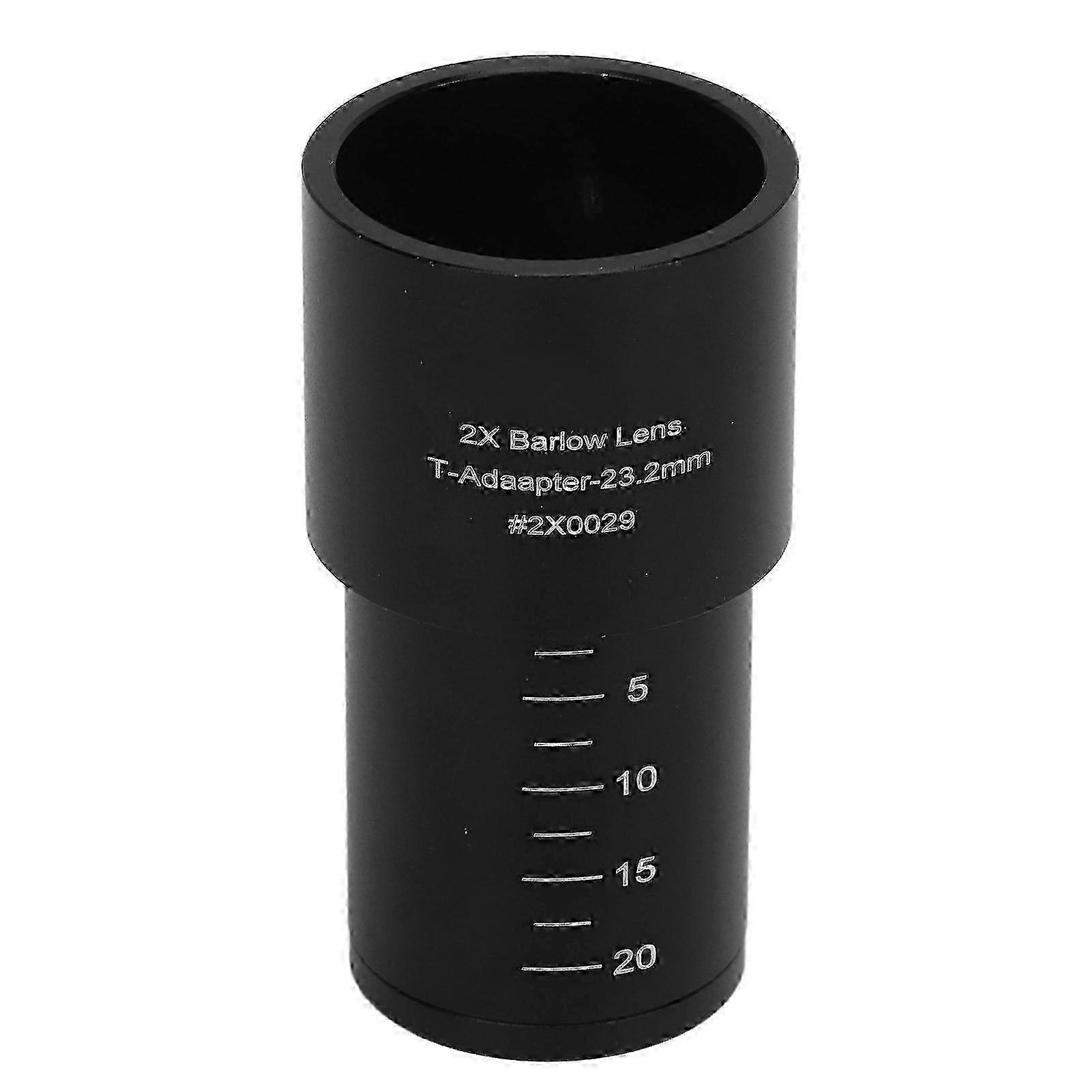 2X Multiplier Eyepiece 23.2mm Universal Aluminum Alloy Body Objective Lens for Biological Microscope