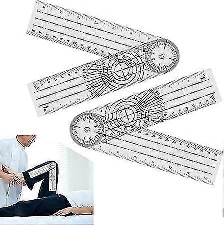 2pcs Physiotherapy Goniometer Medical Goniometer 360 Angle