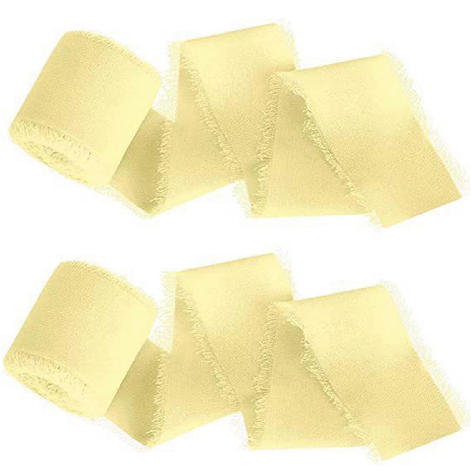 Νέα χειροποίητη κορδέλα νημάτων σιφόν κρόσσια 1.5» X 5» ζωηρόχρωμη κορδέλα για τις προσκλήσεις γάμου