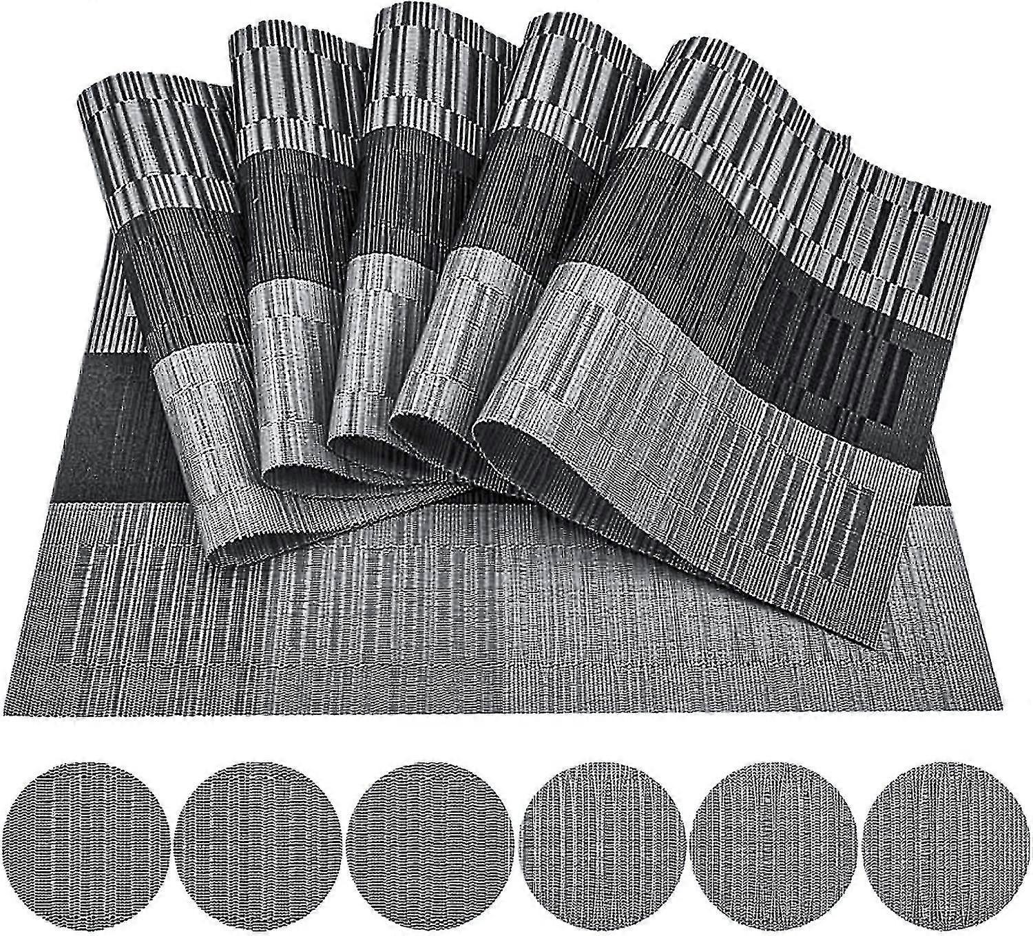 6er Set Tischsets, Abwaschbare Tischsets, Abwischbare Tischsets, 6er Set 45x30cm