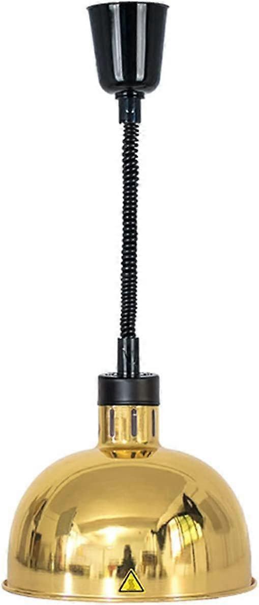 Restaurant Hanging Food Warming Lamp Model D Stainless Steel Adjustable Chain 110V E26 Socket