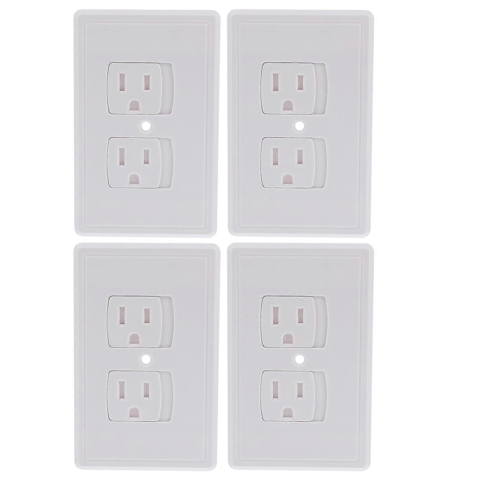 Eease 4Pcs Self-Closing Outlet Covers for Childproofing