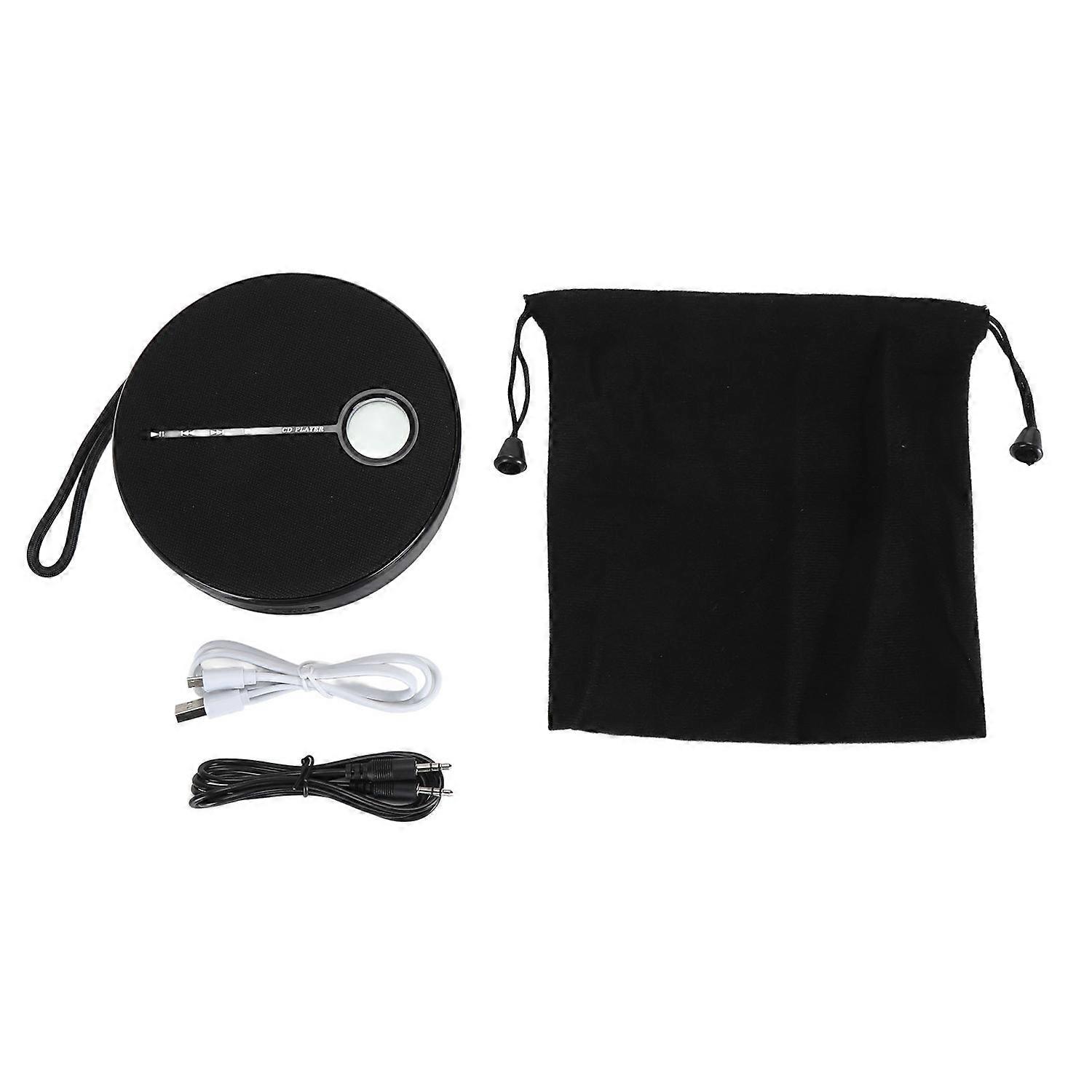 CD Player Multifunctional Smart Rechargeable Portable Bluetooth 5.0 CD Music Player for Car Home Out