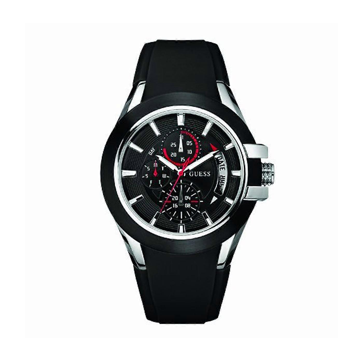 Guess Mens Designer Watch Day Date Dials - W12621G1