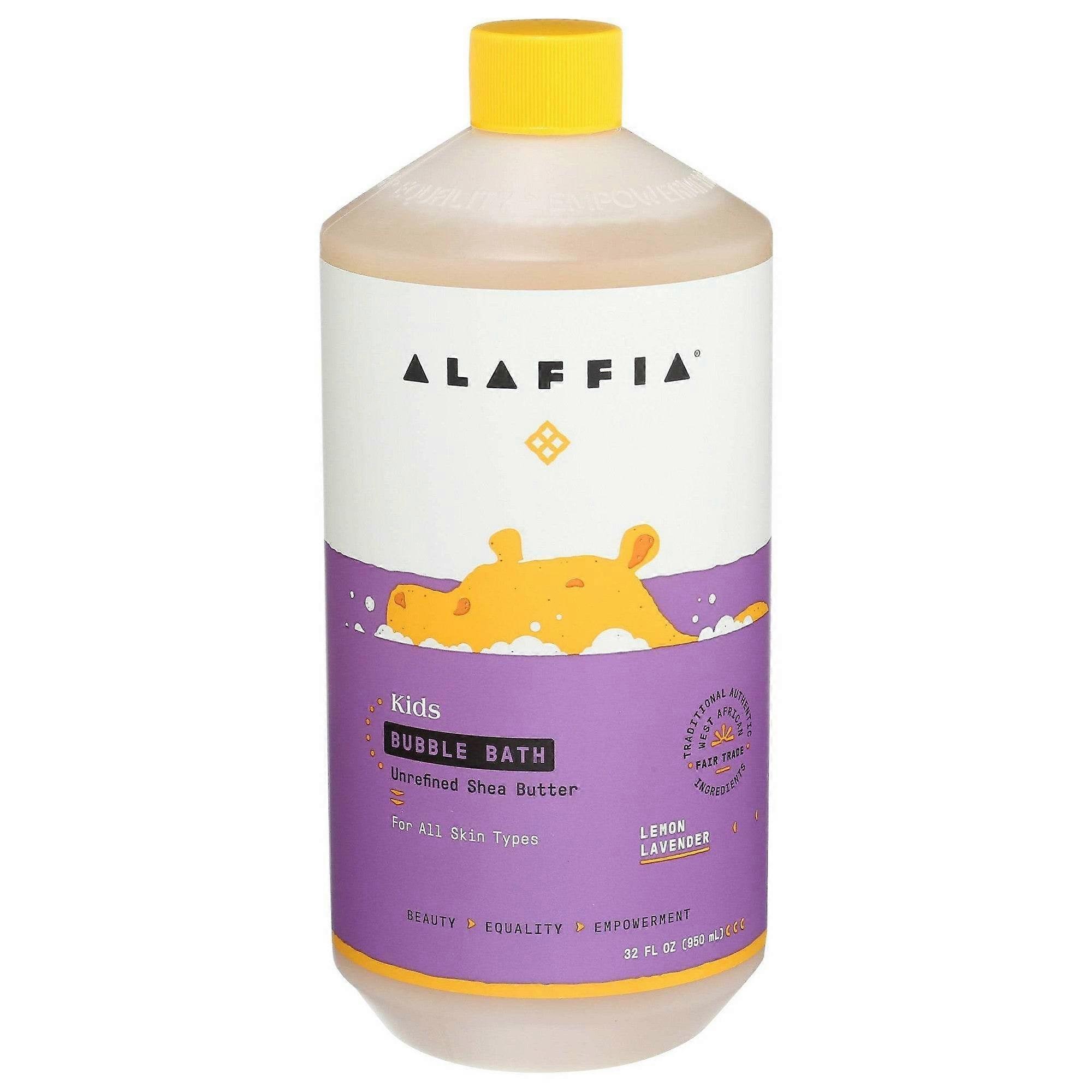 Alaffia Baby & Kids Bubble Bath, Lemon Lavender, 32 Oz
