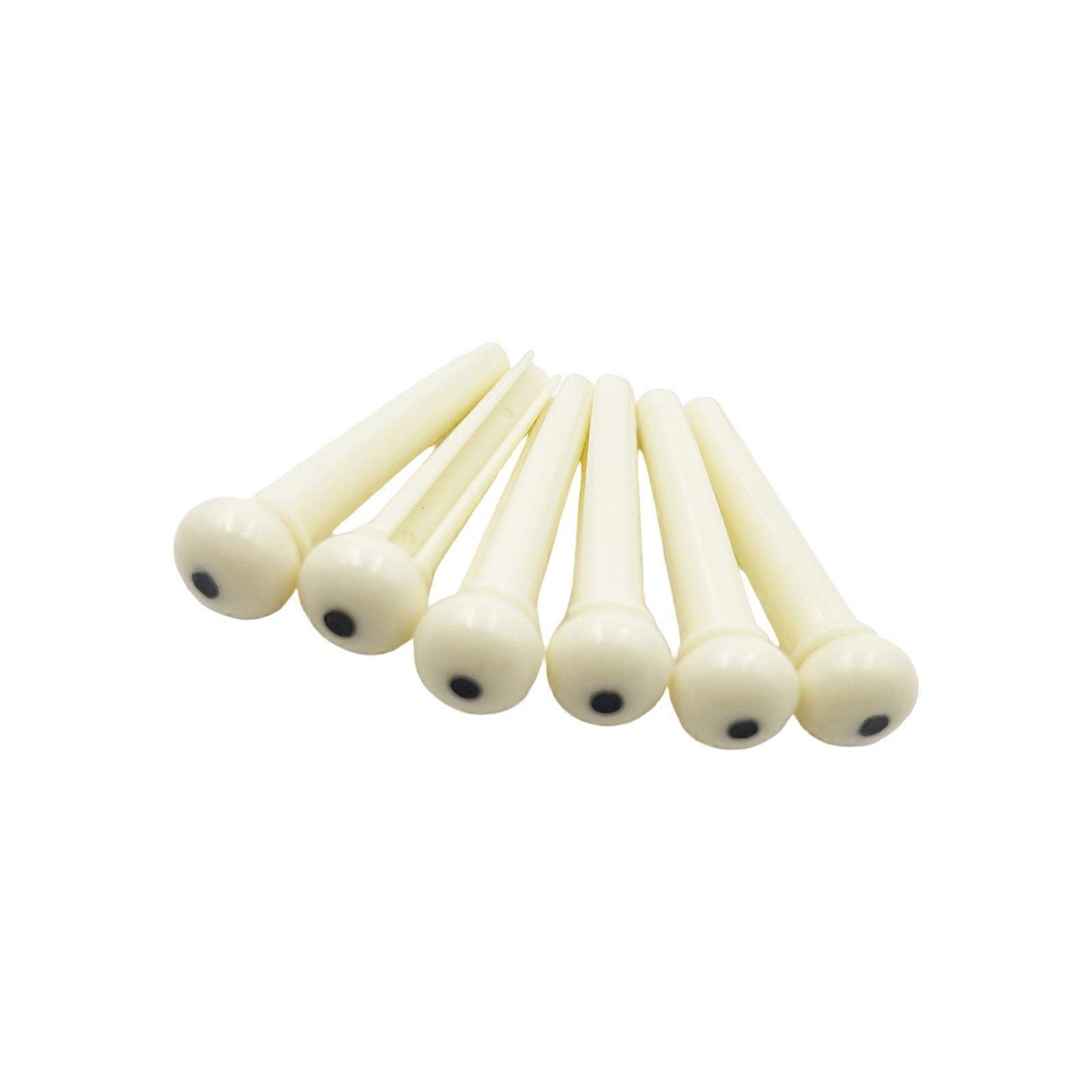 Universal Fit Acoustic String Pegs Designed For Optimal Vibration Transmission And Pitch Consistency  White black dots
