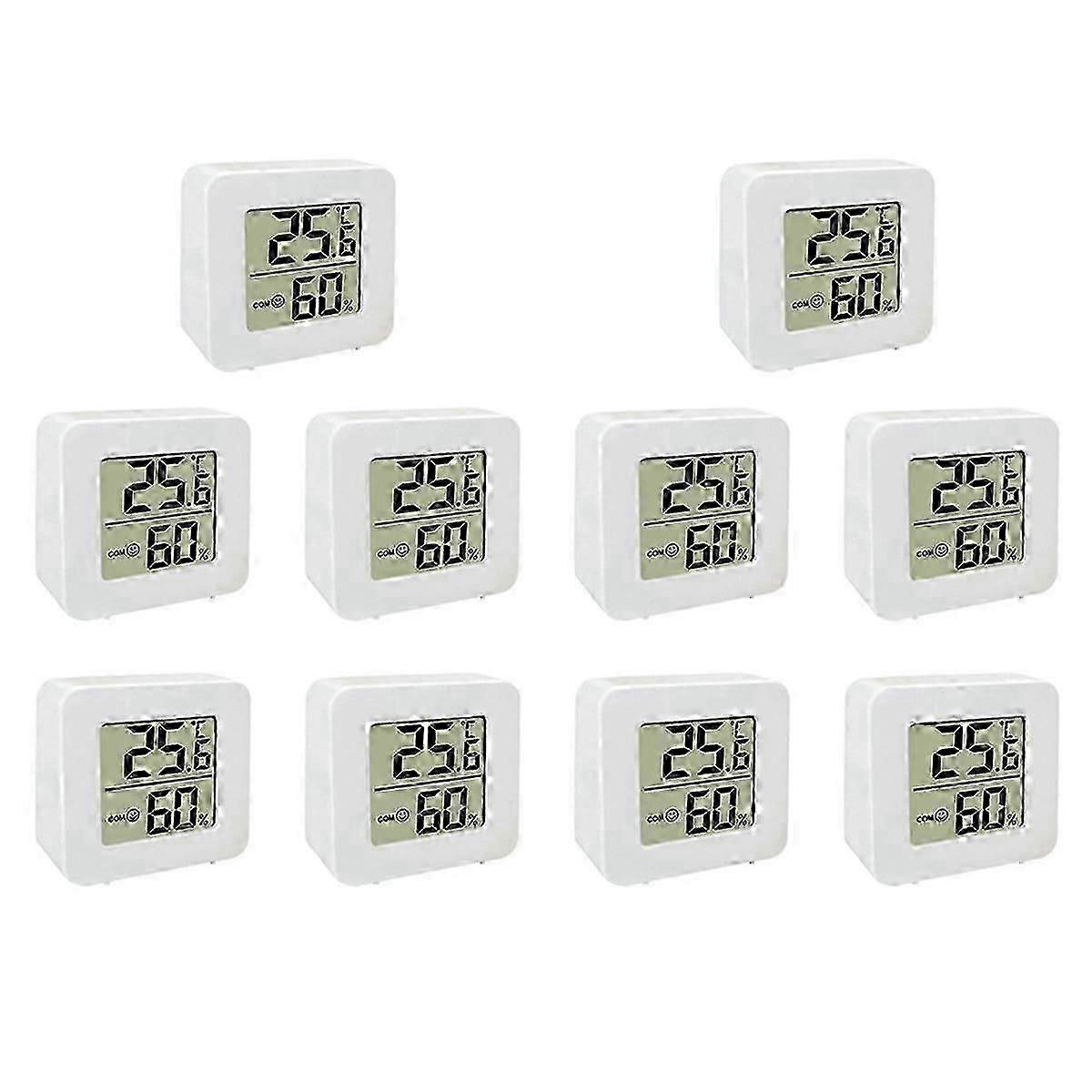 10X Mini Indoor Thermometer LCD Digital Temperature Room Hygrometer Gauge Sensor Humidity Meter Home
