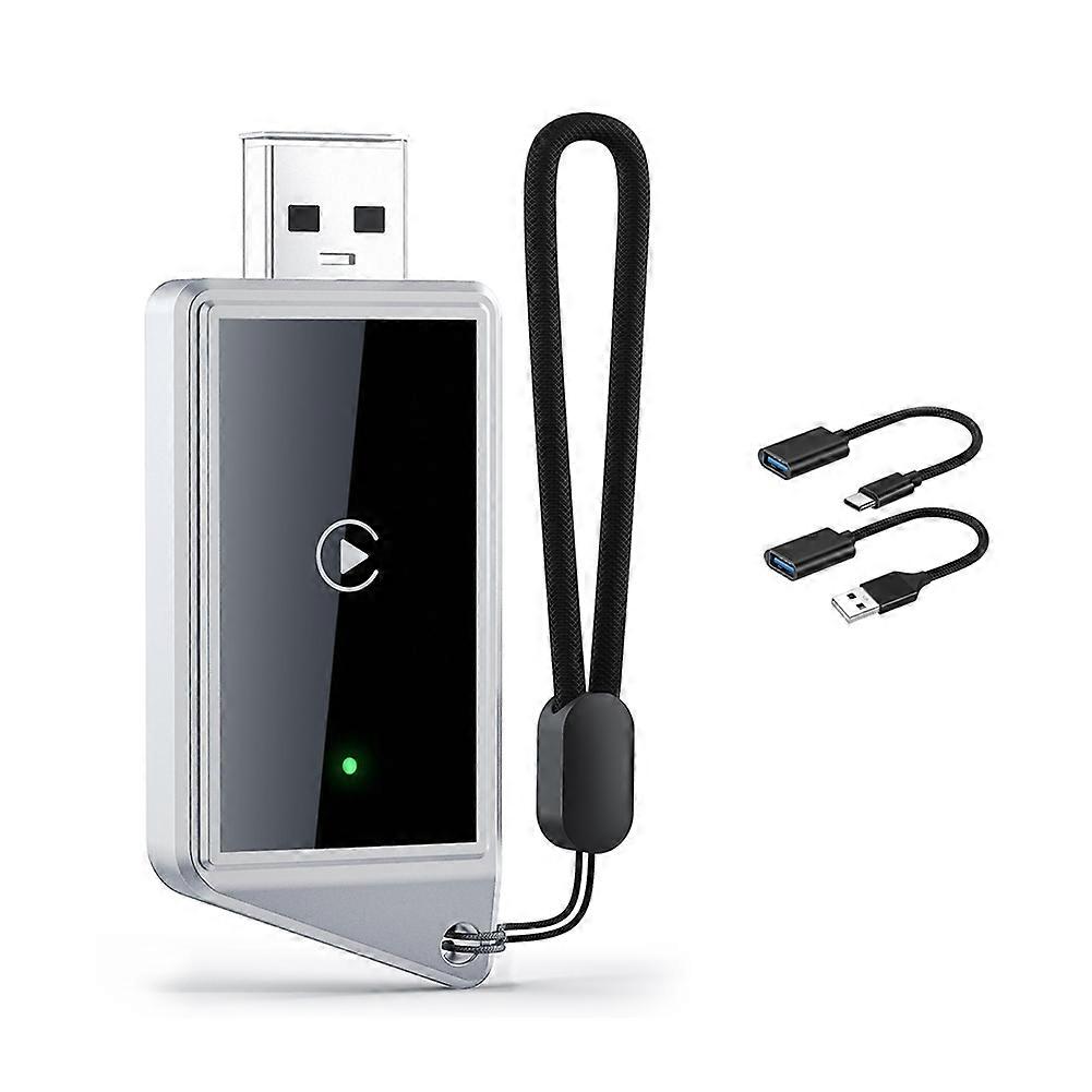 Wireless CarPlay Adapter Smart CarPlay AI Box WiFi Bluetooth Connect Wired CarPlay to Wireless Carplay for 99% Vehicle