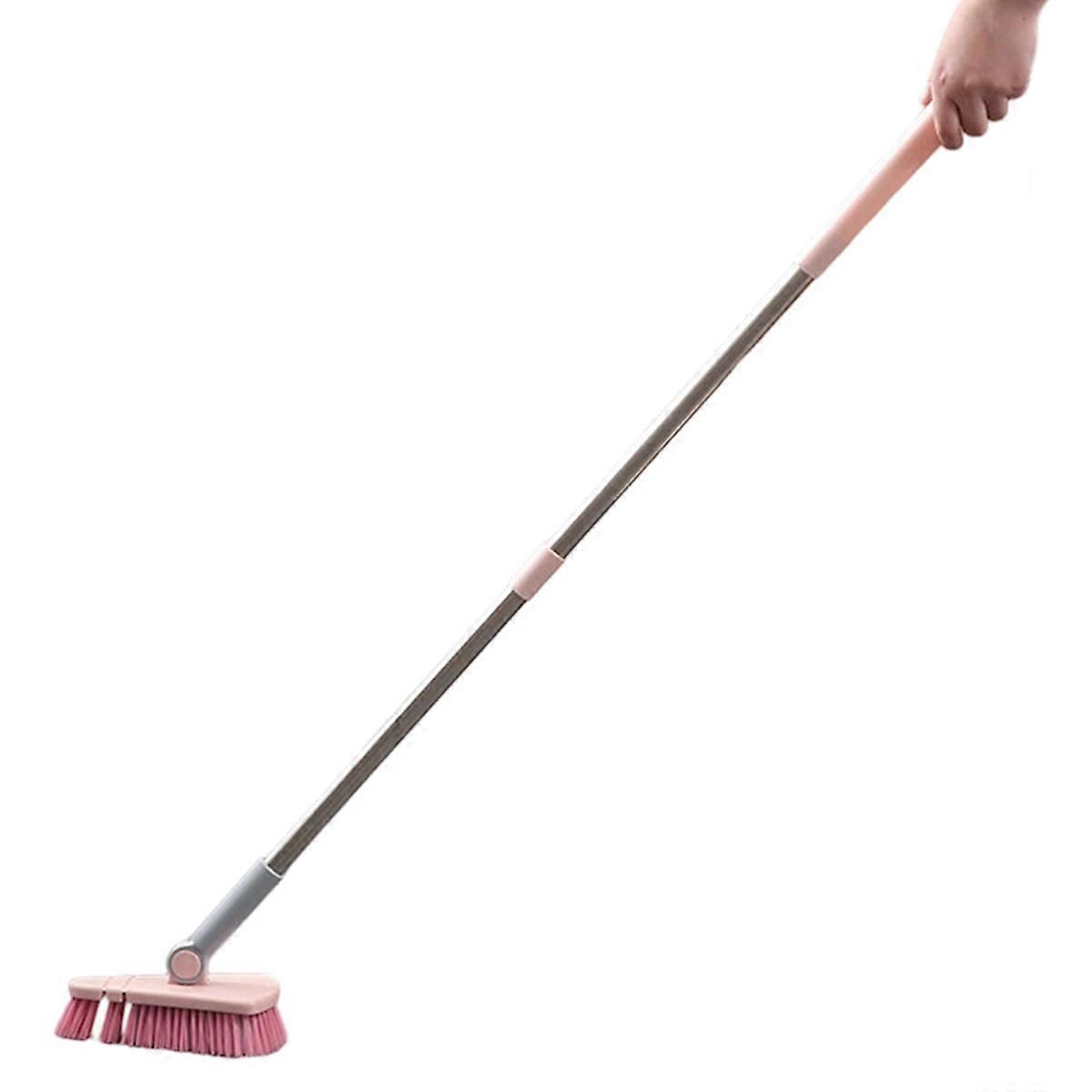 A Long Handled Hard Bristled Triangular Floor Brush, Bathroom Tile Gap Cleaning Brush