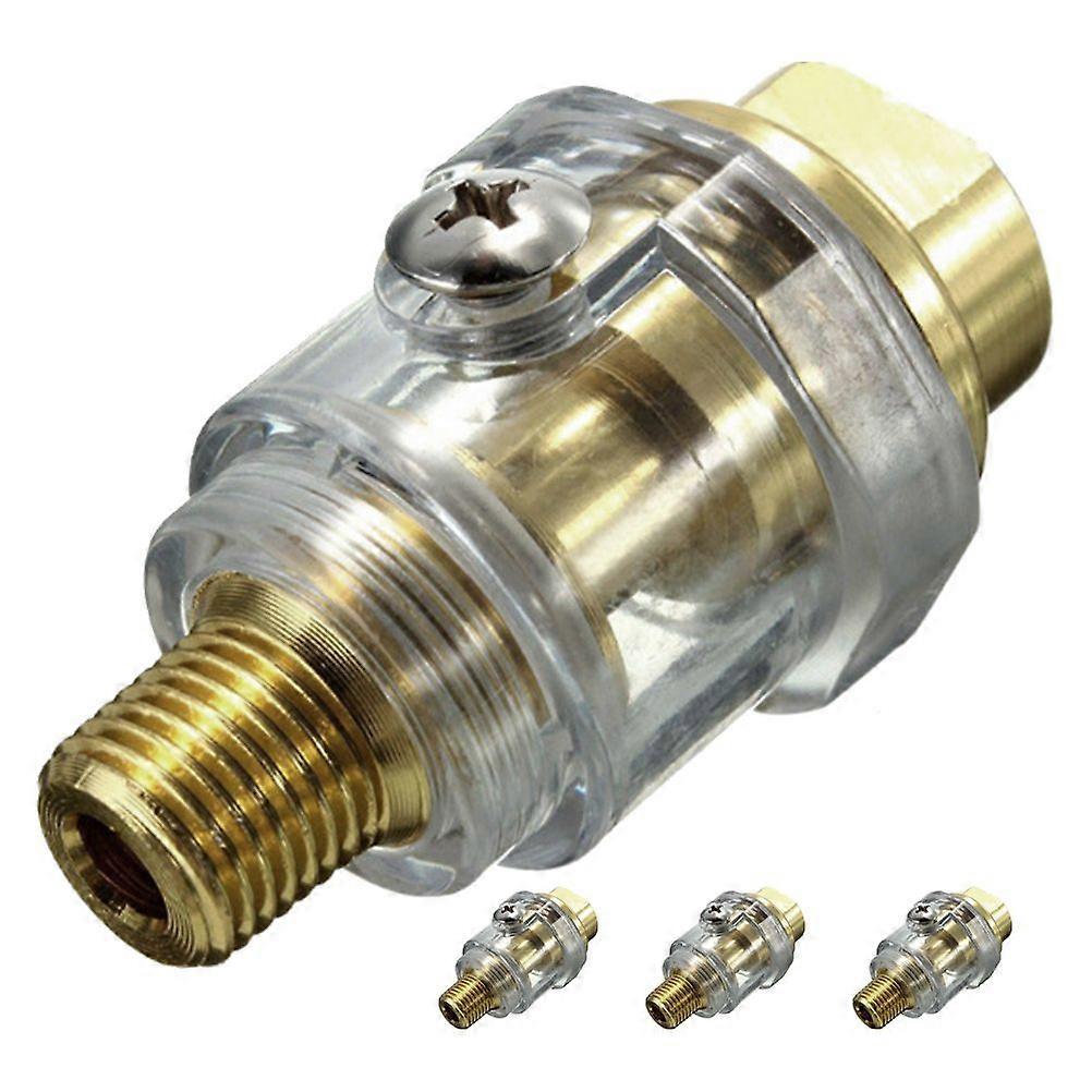 4pcs Pneumatic Oiler Air Tools: Compact 1/4 Mini In-Line Lubricator For Efficient Maintenance - Lightweight Aluminium Design For Workshop
