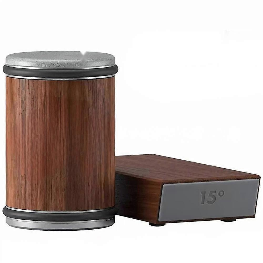 Knife Sharpener with Magnetic Angle Base, Dual 15 and 20 Degree Grinding, Rolling Sharpening Kit