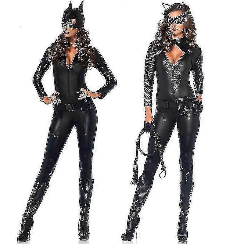 Catwomen Pu costum de piele