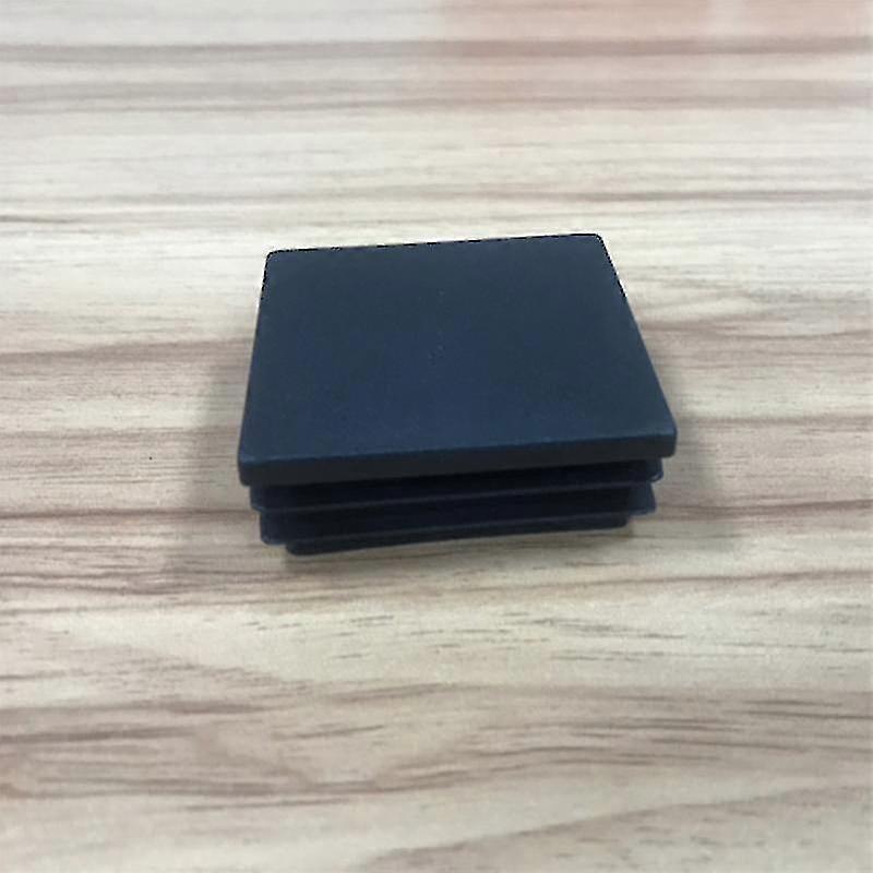 10pcs Black Square Plastic Chair Glide End Caps for Tubing Posts