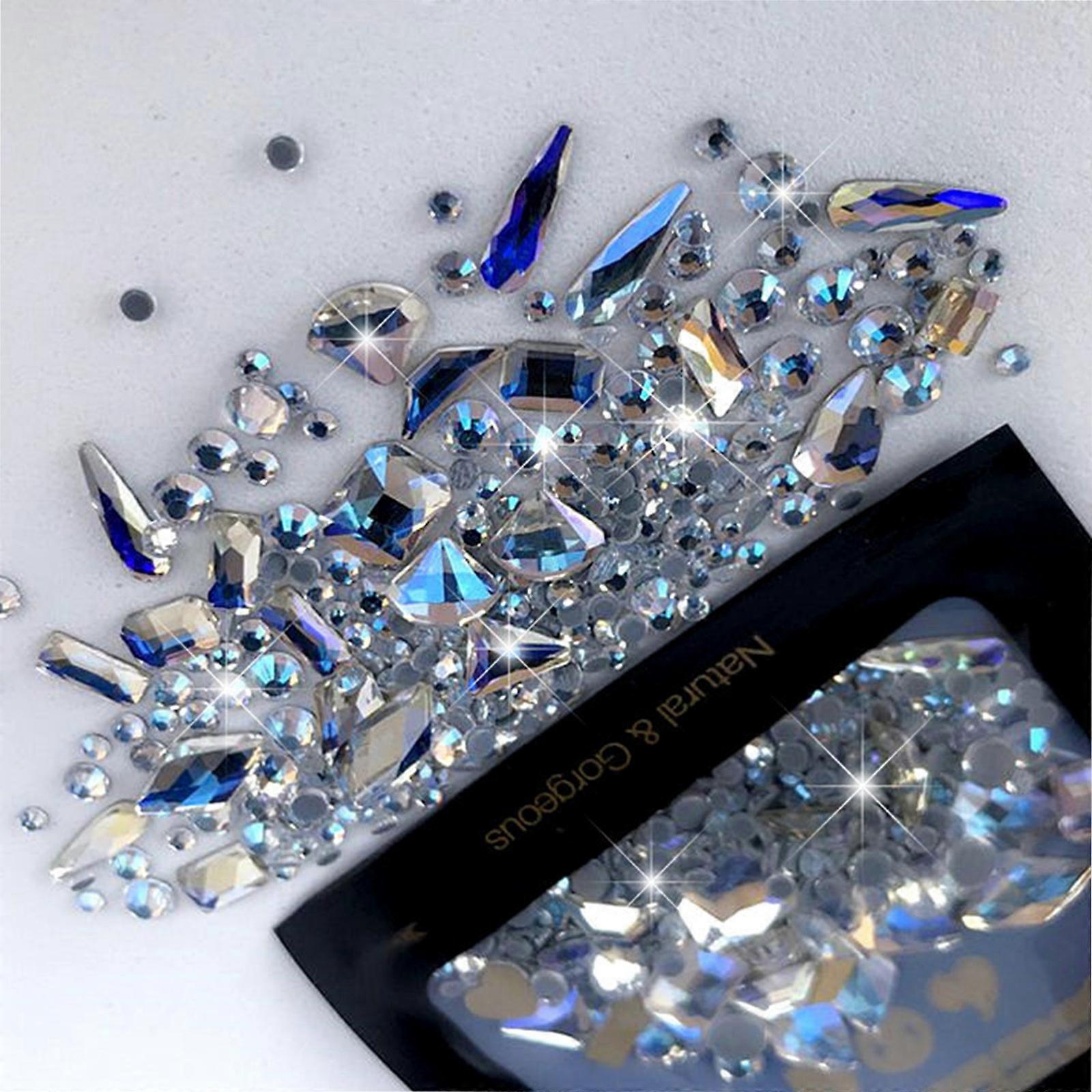 Decorative Flat Bottom Nail Art Rhinestones DIY Nails Decor Showcase Your Manicure with Various Shapes and Styles  moonlight