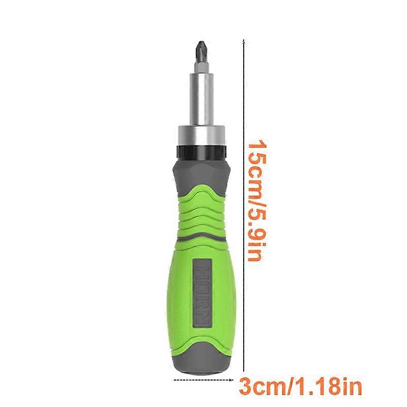 10-In-1 Portable Screwdriver Set With Crosshead Ratchet Dual Purpose Compact Design For Easy Use Hardware Hand Tools
