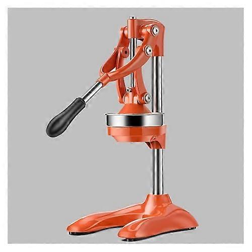 Manual Citrus Juicer for Pomegranate Orange Lemon, Heavy Duty Metal Fruit Squeezer for Restaurant and Home (Orange)