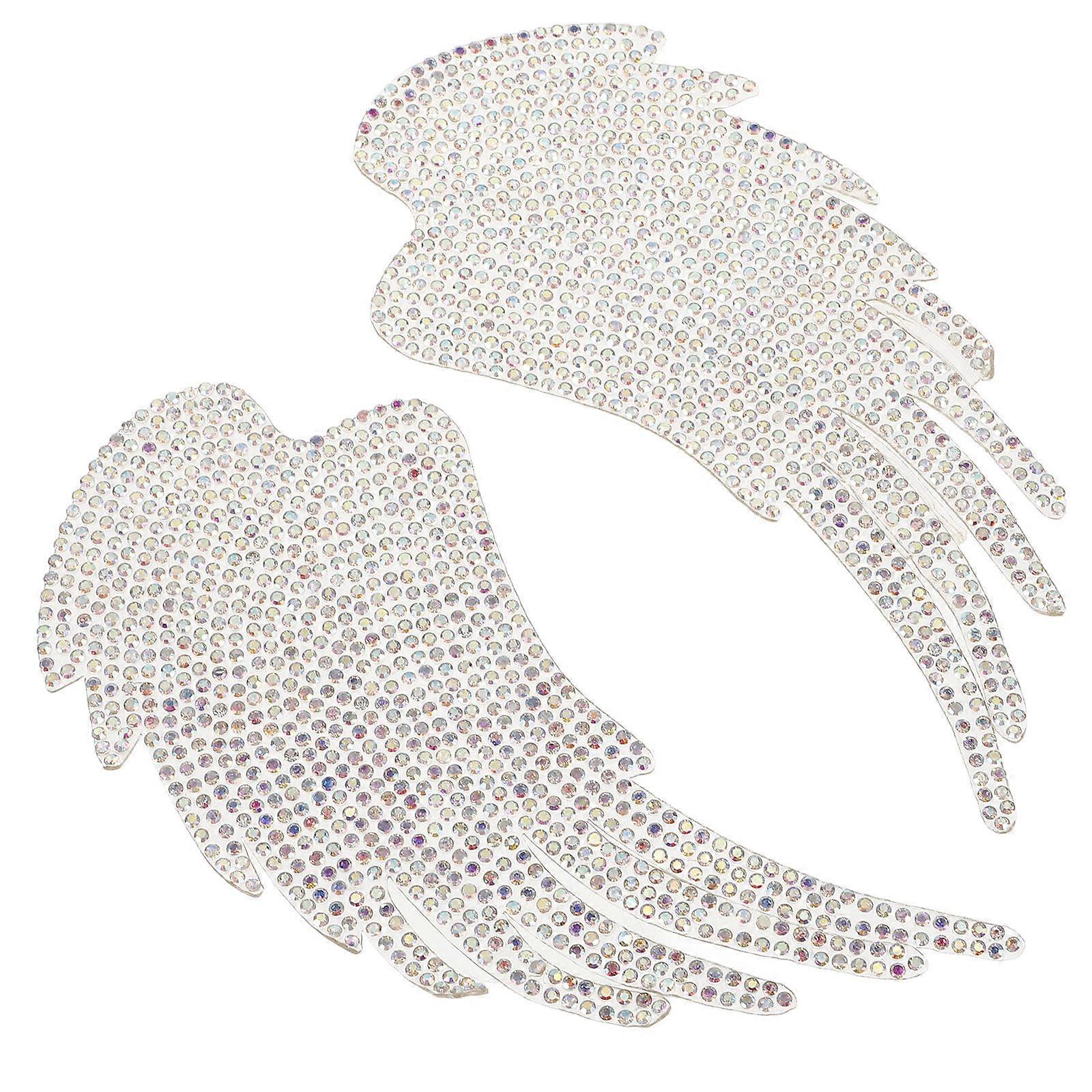 2pcs Wing Costume Patch for Decor Transparent DIY Clothes Accessory