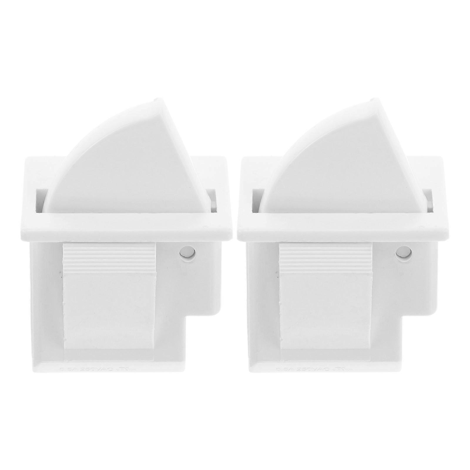White Refrigerator Door Light Switch for Fridge with Automatic Control and Sensitive Design 2 Pieces